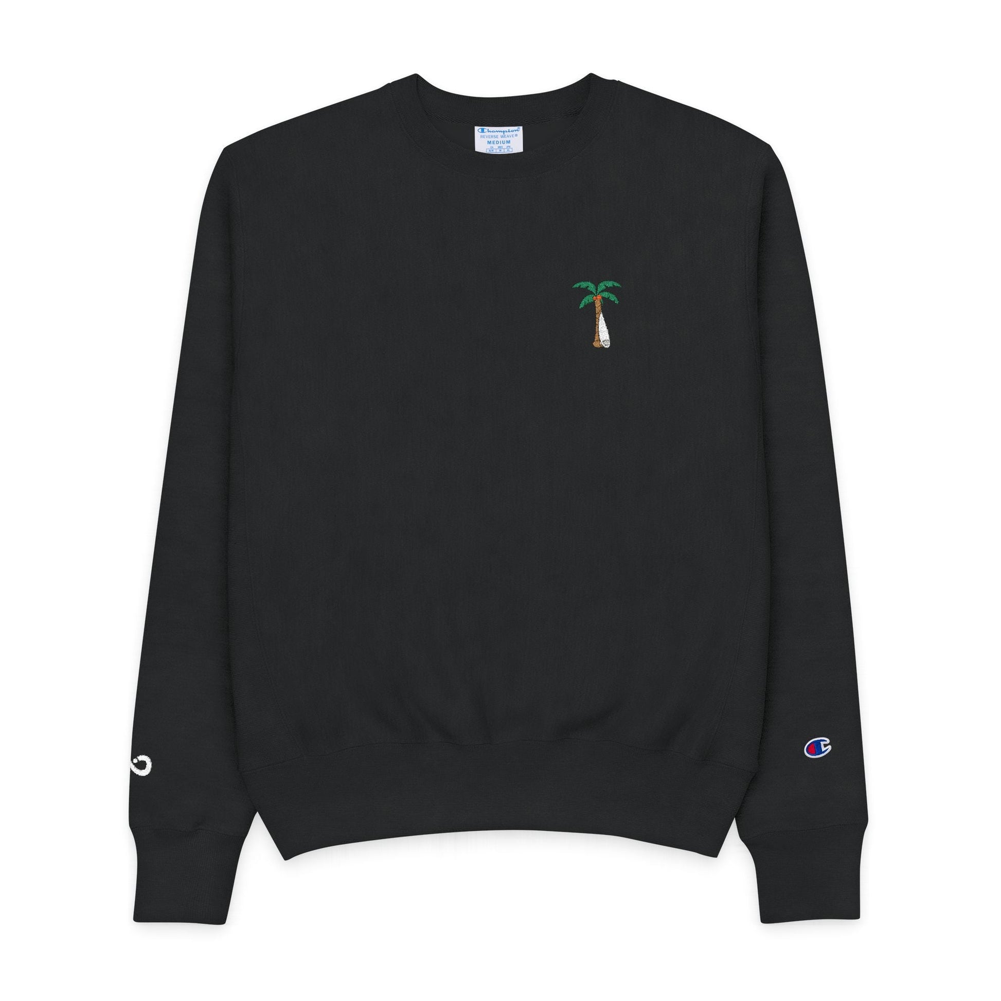 Embroidered Beach Day Crew Neck Sweatshirt - Cre8ve Industries